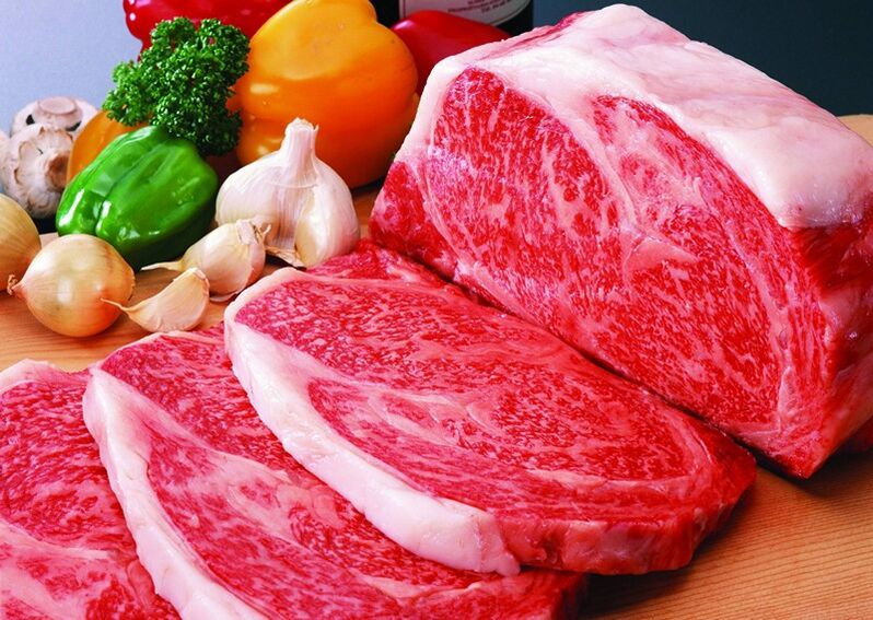 viande marbrée pour la puissance